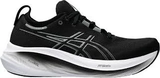 ASICS WOMEN'S GEL NIMBUS 26 WIDE 1012B602-001 BLACK/GREY SIZE 5